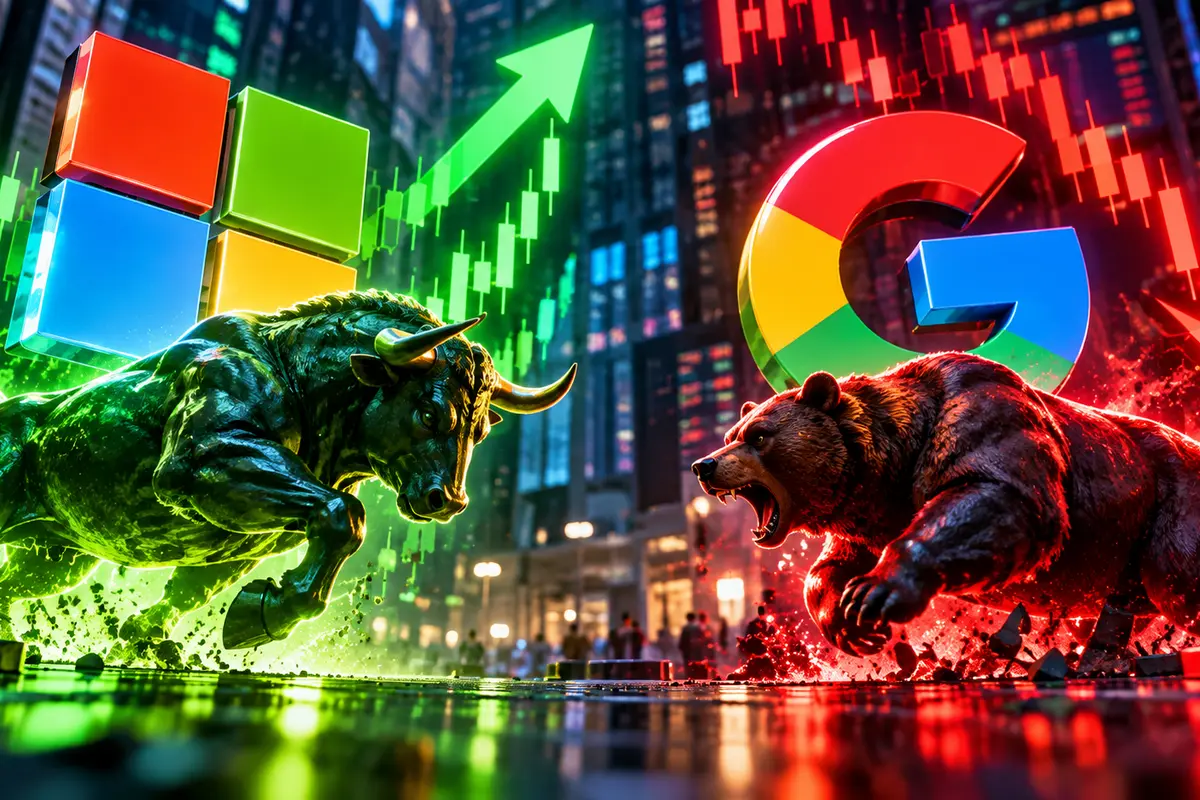 Beleggers belonen Microsoft, Alphabet zakt 10 procent na cijfers