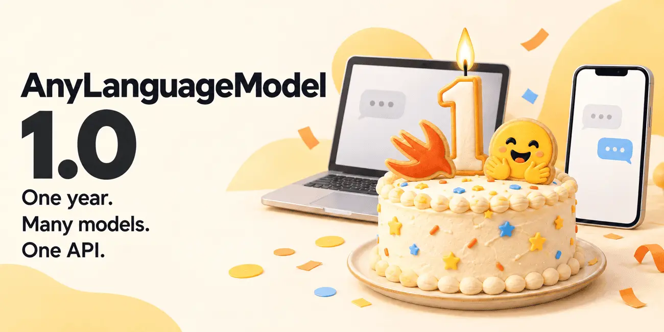 AnyLanguageModel 1.0: lokale en cloud-AI wisselen in Apple-apps