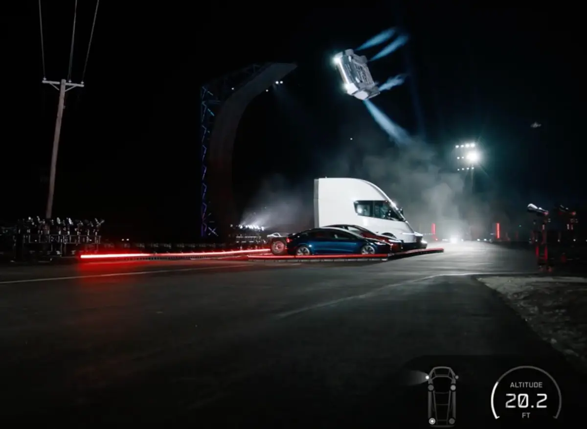 Tesla toont vliegende Roadster: laatste auto die nog door een mens wordt bestuurd