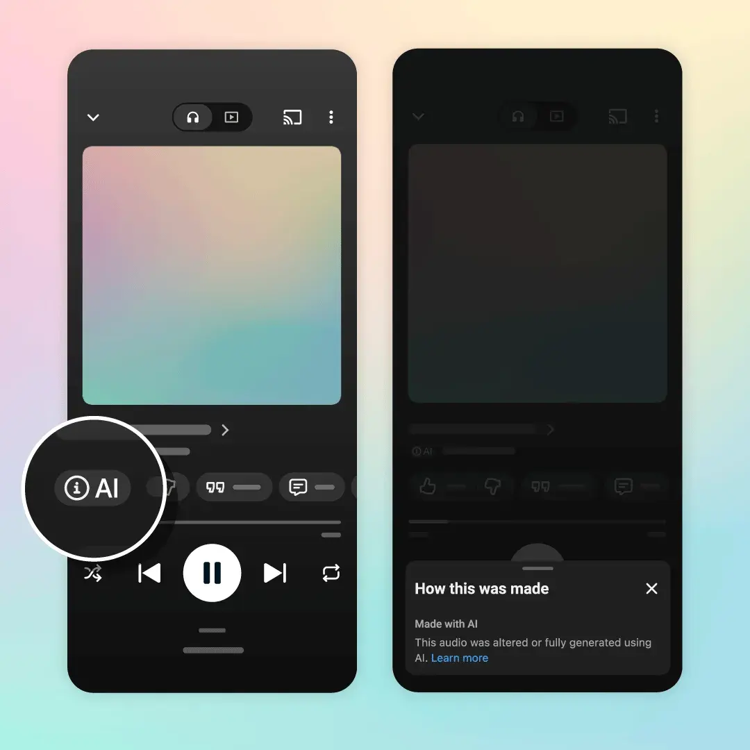 YouTube Music gaat AI-muziek labelen, Deezer komt met filter
